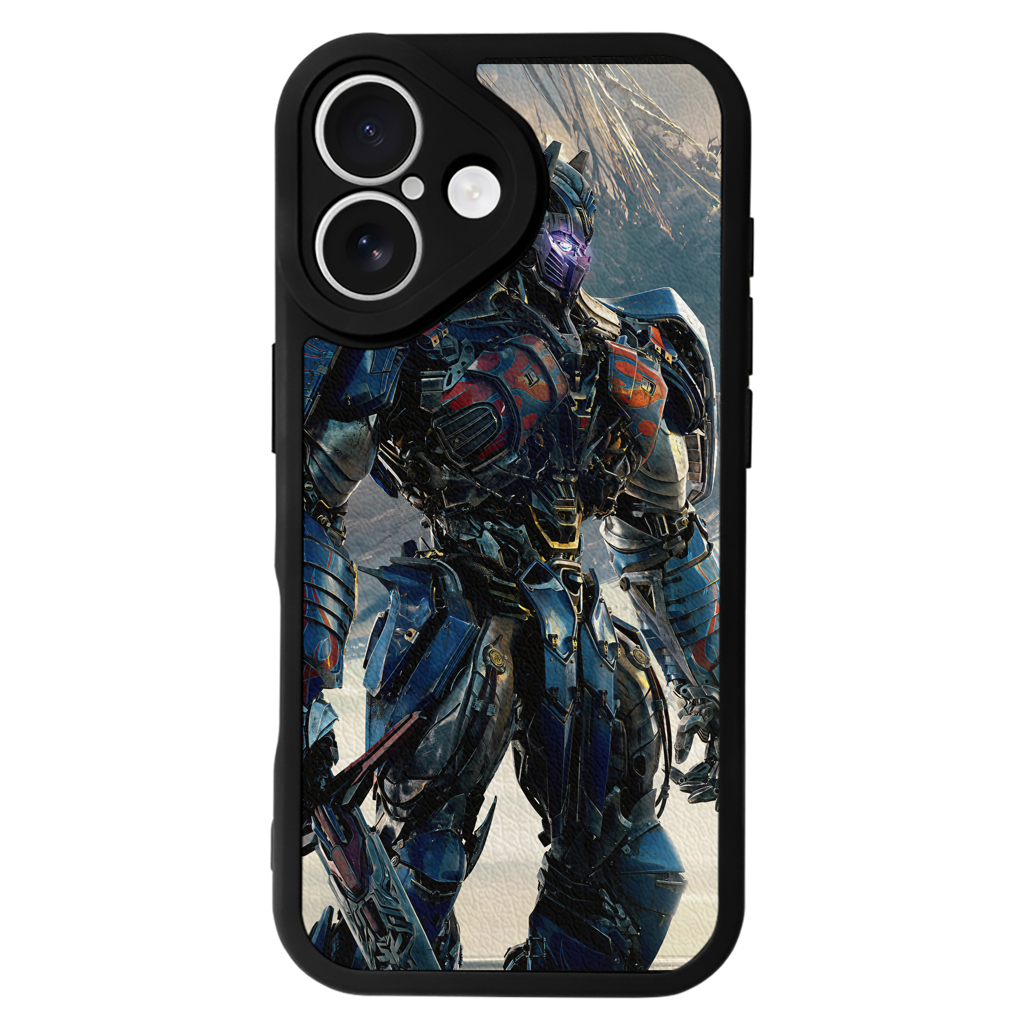 （画像用） Transformers トランスフォーマー 【iPhone 16シリーズ対応】シリコンスマホケース（レザー調） 材質：シリコン